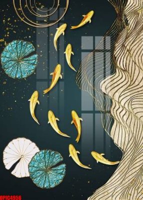 Download file file tranh bộ decor in treo tường tráng gương OPIC4956 (gốc) in mica đèn LED