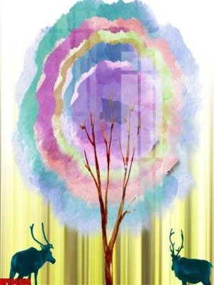 File PSD file tranh bộ decor in treo tường tráng gương OPIC4958 (gốc) tách lớp chi tiết