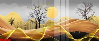 File gốc in ấn file tranh bộ decor in treo tường tráng gương OPIC4963 chất lượng vượt trội