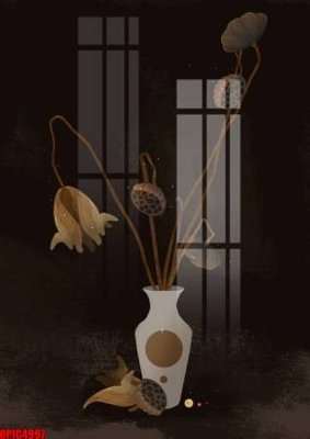 Tải file file tranh bộ decor in treo tường tráng gương OPIC4997 (ảnh gốc) file TIFF