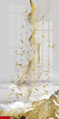 Cung cấp file tranh gốc file tranh bộ decor in treo tường tráng gương OPIC501 độc quyền