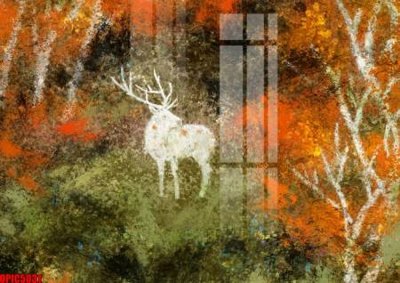 File in trần file tranh bộ decor in treo tường tráng gương OPIC5031 (bản gốc) phong cảnh