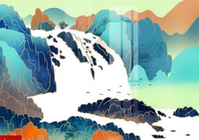 File gốc file tranh bộ decor in treo tường tráng gương OPIC5069 (phong cách) châu Âu