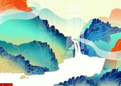 File in lụa file tranh bộ decor in treo tường tráng gương OPIC5070 (hoa văn) file tranh bộ decor in treo tường tráng gương OPIC5070