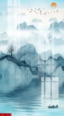 Download file file tranh bộ decor in treo tường tráng gương OPIC5101 (gốc) in mica bàn thờ