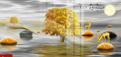 File gốc file tranh bộ decor in treo tường tráng gương OPIC5138 (chuẩn màu) cho in offset