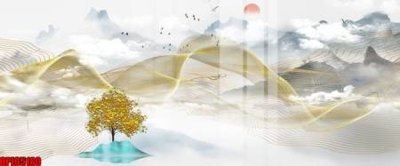 File gốc in ấn file tranh bộ decor in treo tường tráng gương OPIC5180 chuẩn màu CMYK