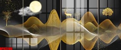 Download file file tranh bộ decor in treo tường tráng gương OPIC5186 (gốc) cho xưởng in