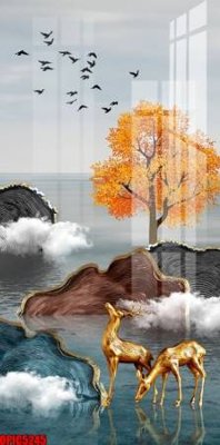 File gốc file tranh bộ decor in treo tường tráng gương OPIC5245 (PNG) chất lượng cao