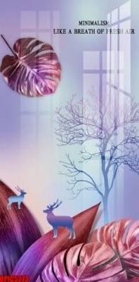 File gốc file tranh bộ decor in treo tường tráng gương OPIC5273 (thiết kế) cho in ấn