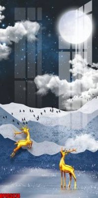 File gốc file tranh bộ decor in treo tường tráng gương OPIC5274 (dành cho trang trí nội thất)