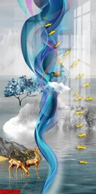 File gốc file tranh bộ decor in treo tường tráng gương OPIC5282 (in lụa) trang trí tường