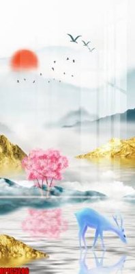 File gốc file tranh bộ decor in treo tường tráng gương OPIC5286 (in 3D) nghệ thuật