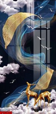 File tranh file tranh bộ decor in treo tường tráng gương OPIC5295 (ảnh gốc) in trần nhà