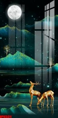 File gốc file tranh bộ decor in treo tường tráng gương OPIC5311 (phong cách) tối giản