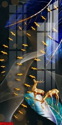 Hình ảnh gốc file tranh bộ decor in treo tường tráng gương OPIC5345 (để in khổ lớn)