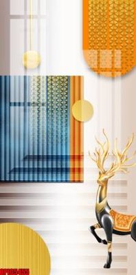 File in ấn file tranh bộ decor in treo tường tráng gương OPIC5455 (bản gốc) cao cấp