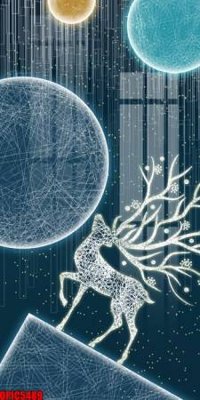 File ảnh file tranh bộ decor in treo tường tráng gương OPIC5489 (gốc) cho trang trí nhà hàng