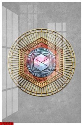 Tải file file tranh bộ decor in treo tường tráng gương OPIC5565 (gốc) chủ đề phong thủy