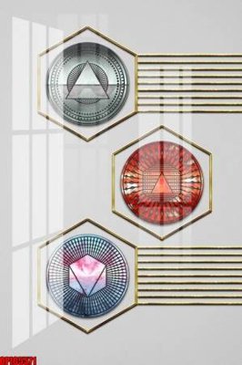 File tranh file tranh bộ decor in treo tường tráng gương OPIC5571 (gốc) in vải canvas