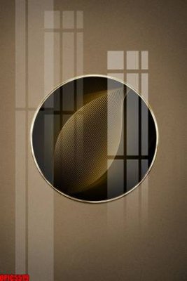 Tải file file tranh bộ decor in treo tường tráng gương OPIC5579 (gốc) chủ đề phong thủy