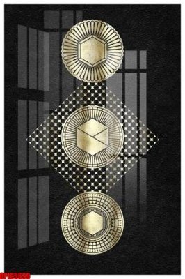 File gốc file tranh bộ decor in treo tường tráng gương OPIC5699 (in lụa) trang trí tường