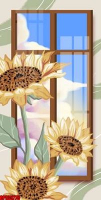 File gốc file tranh bộ decor in treo tường tráng gương OPIC5775 (in lụa) tranh thuận buồm