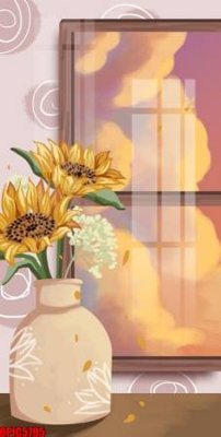 File gốc file tranh bộ decor in treo tường tráng gương OPIC5795 (phong cách) châu Âu