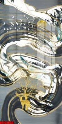 File in ấn file tranh bộ decor in treo tường tráng gương OPIC5839 chuyên nghiệp