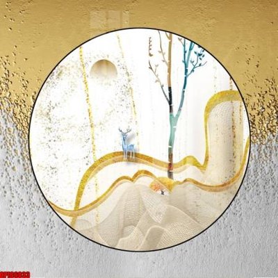 File in ấn file tranh bộ decor in treo tường tráng gương OPIC6033 (bản gốc) từ file gốc