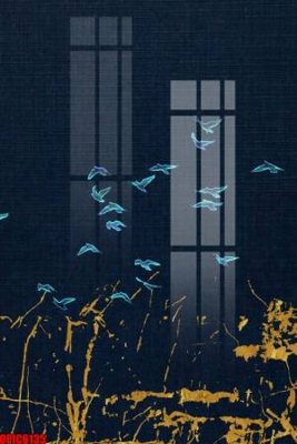 File gốc file tranh bộ decor in treo tường tráng gương OPIC6135 (in lụa) cao cấp