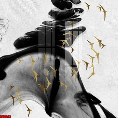 File PSD file tranh bộ decor in treo tường tráng gương OPIC623 (bản gốc) đã tách nền