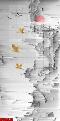 Hình ảnh file gốc in trần nhà file tranh bộ decor in treo tường tráng gương OPIC6235