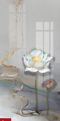 File in mica file tranh bộ decor in treo tường tráng gương OPIC638 (bản gốc) làm vách ngăn