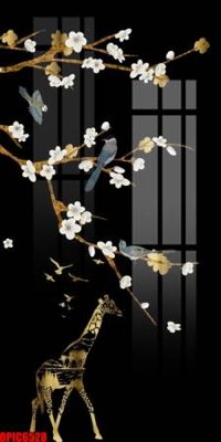 Tải file gốc in lụa file tranh bộ decor in treo tường tráng gương OPIC6528 siêu nét