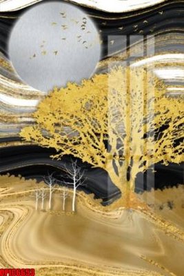 Tải file file tranh bộ decor in treo tường tráng gương OPIC6653 (ảnh gốc) in gạch 3D