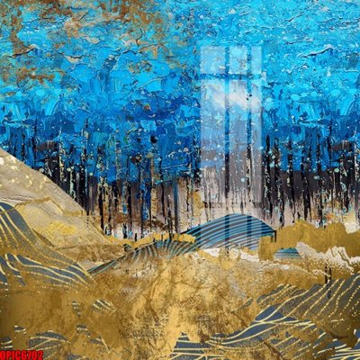 File in trần file tranh bộ decor in treo tường tráng gương OPIC6702 (bản gốc 3D) sống động