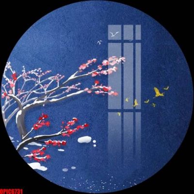 File gốc file tranh bộ decor in treo tường tráng gương OPIC6731 (in lụa) tranh phong thủy