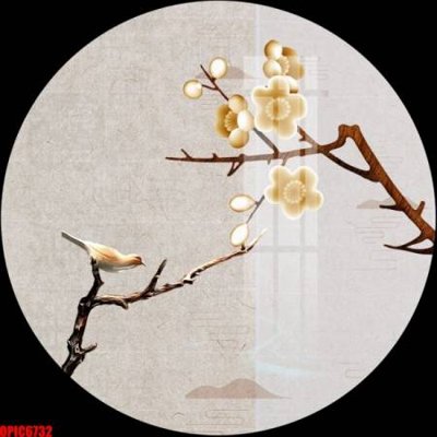 Ảnh gốc file in lụa file tranh bộ decor in treo tường tráng gương OPIC6732 chi tiết