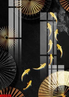 File in trần file tranh bộ decor in treo tường tráng gương OPIC6770 (bản gốc 3D) sống động