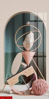 File gốc in ấn file tranh bộ decor in treo tường tráng gương OPIC6836 chất lượng vượt trội