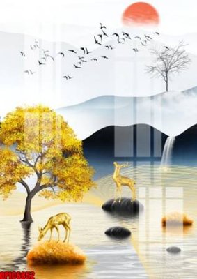 File gốc file tranh bộ decor in treo tường tráng gương OPIC6852 (cho in ấn) từ Filetranh.com