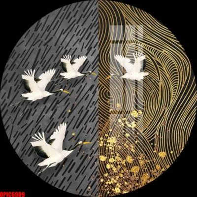 File tranh file tranh bộ decor in treo tường tráng gương OPIC6909 (gốc) chủ đề trẻ em