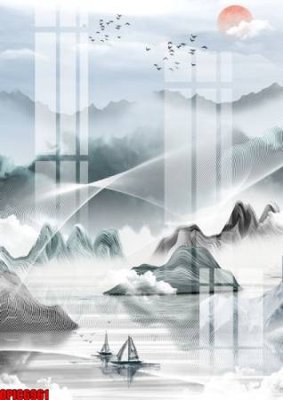 File tranh file tranh bộ decor in treo tường tráng gương OPIC6961 (ảnh gốc) in trần 3D