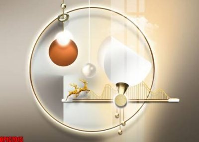 File gốc in ấn file tranh bộ decor in treo tường tráng gương OPIC7015 chuẩn màu CMYK