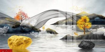 File tranh trang trí file tranh bộ decor in treo tường tráng gương OPIC7031 (tải file gốc)