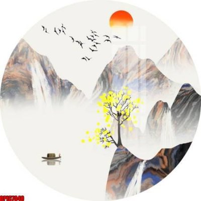 File tranh gốc PSD file tranh bộ decor in treo tường tráng gương OPIC7040 còn nguyên layer