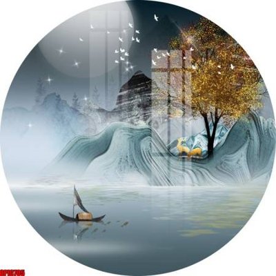 Mua file gốc file tranh bộ decor in treo tường tráng gương OPIC705 (PSD) tại Filetranh.com