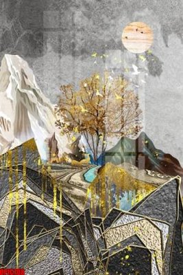 Tải file gốc file tranh bộ decor in treo tường tráng gương OPIC708 (bản PSD) gốc