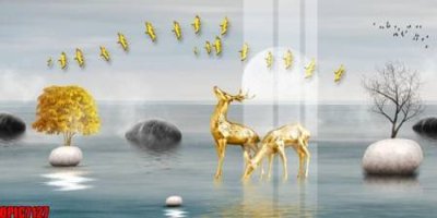 File ảnh file tranh bộ decor in treo tường tráng gương OPIC7127 (gốc) in decal dán tường